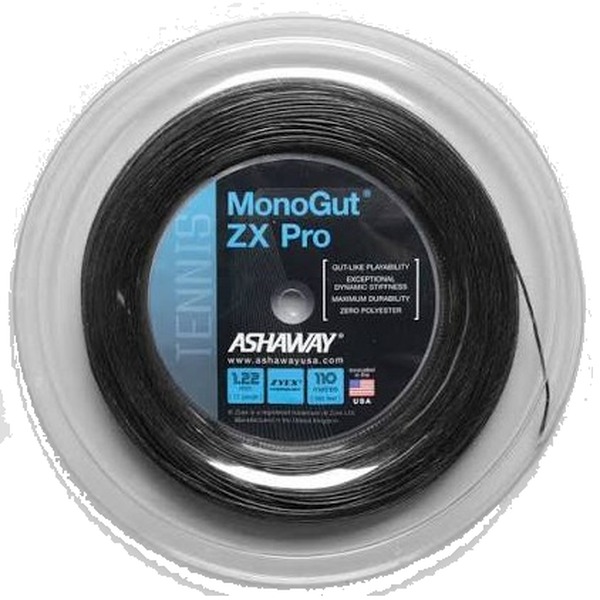 Ashaway Monogut ZX Pro Reel 360' (Black)