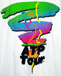 ATP Tour — ATP TOUR / "TWISTER" Cotton T-Shirt (LARGE)