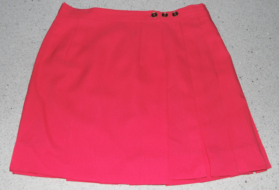 Cycle — CYCLE #301 2/3 PLEAT WRAP SKIRT w/Ball Pocket (BRIGHT PINK) (MEDIUM 28-30" waist)
