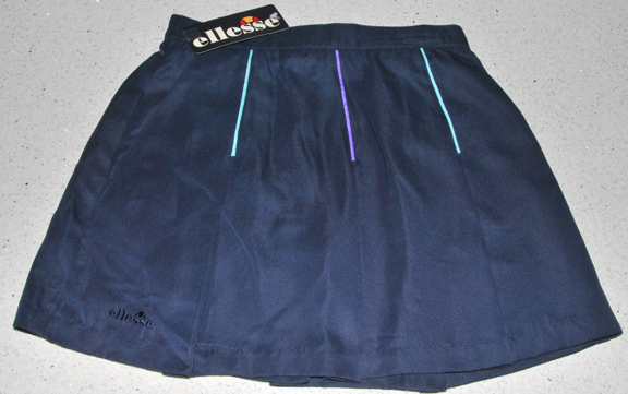 Ellesse — ELLESSE PLEATED SKIRT w/2 Pockets (NAVY) (SIZE 6, 26.5" waist)