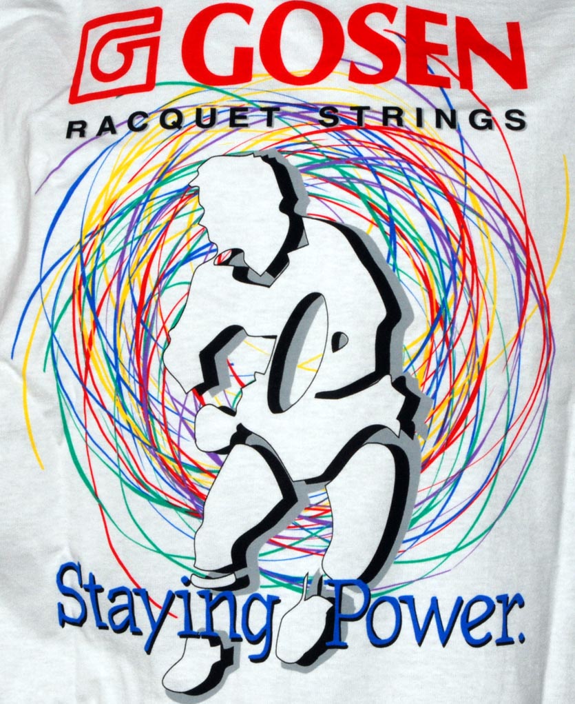 Gosen — GOSEN "STRINGS" Cotton T-Shirt [LARGE BACK PRINT] (XL)