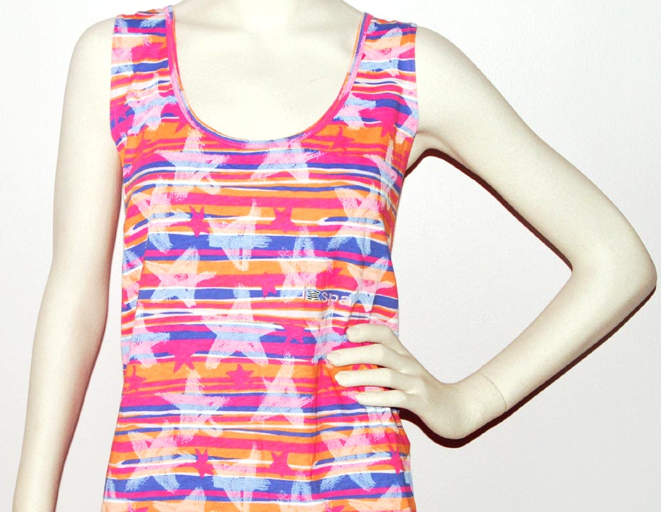 Ixspa — IXSPA SLEEVELESS SCOOP-NECK (MULTI) 100% Cotton (Large)