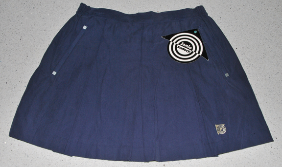 Jamie Sadock — JAMIE SADOCK PLEATED SKIRT w/2 Pockets (NAVY) (SIZE 12, 30.5" waist)