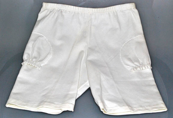 Keddie — KEDDIE Girls #C452 COTTON/LYCRA 2 POCKET BIKE SHORT (Wht/Small)