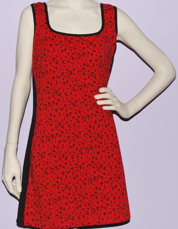 Lily's of Beverly Hills — LILY'S OF BEVERLY HILLS "LYCRA" DRESS (Red/Black) (LARGE)