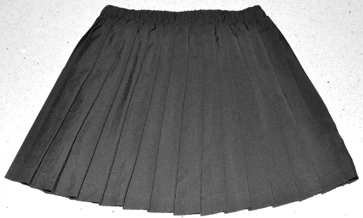 Leejay — LEEJAY PLEATED SKIRT [BLACK] junior (Large 23-26" waist)