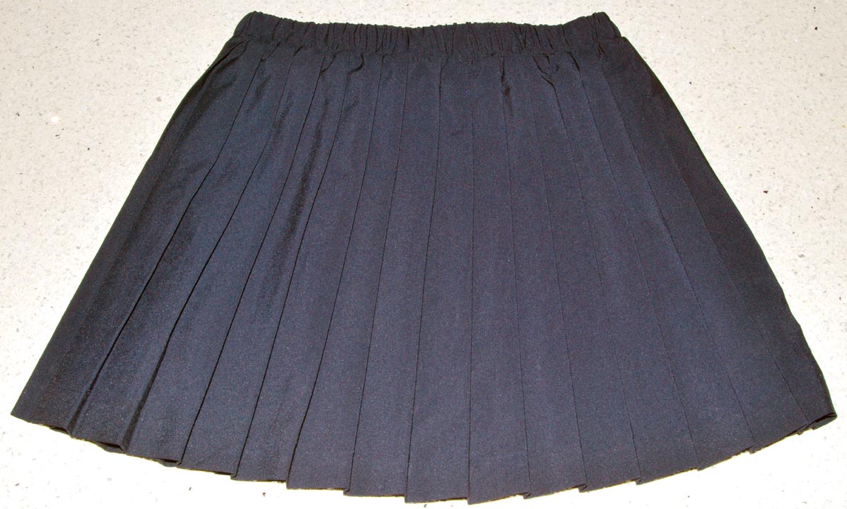 Leejay — LEEJAY PLEATED SKIRT [NAVY] junior (Large 23-26" waist)