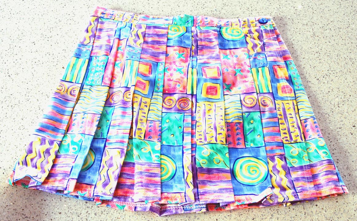 Little Rakits — LITTLE RAKITS PLEATED "WRAP" SKIRT (Large) multi pastel