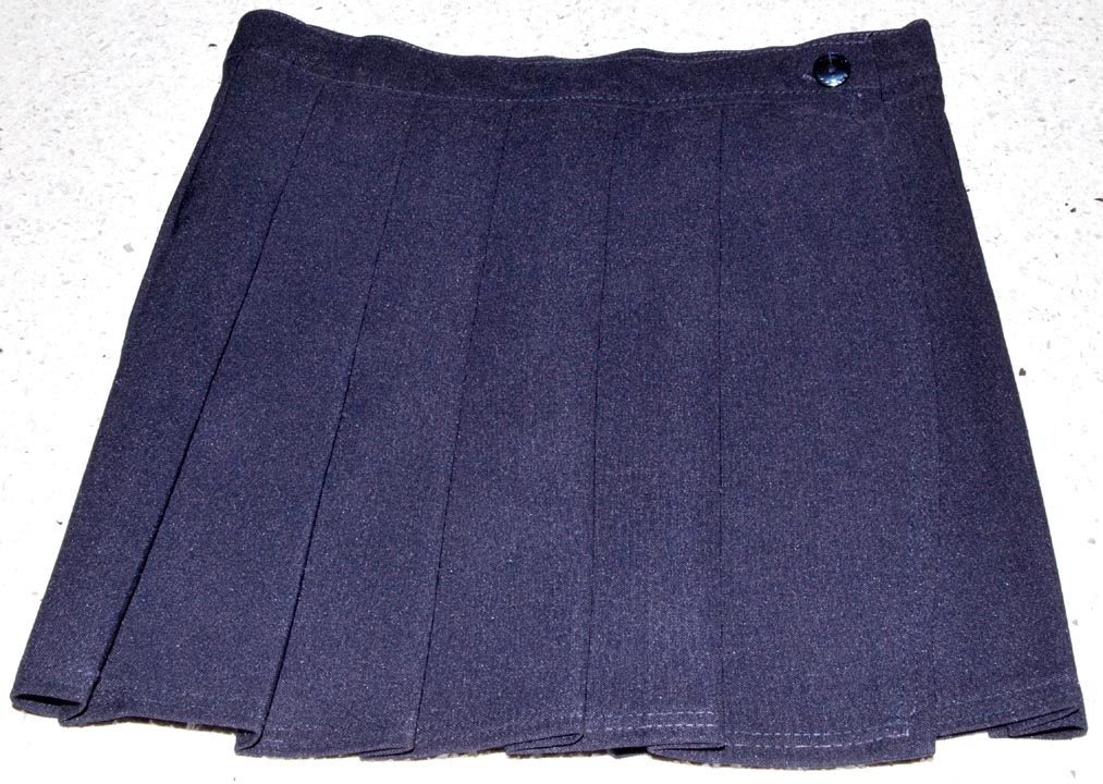 Little Rakits — LITTLE RAKITS PLEATED "WRAP" SKIRT (Small) navy