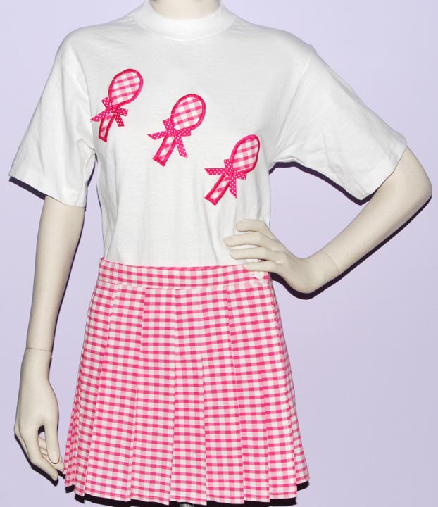 Little Rakits — LITTLE RAKITS T-SHIRT & "WRAP" SKIRT (XL+) pink check