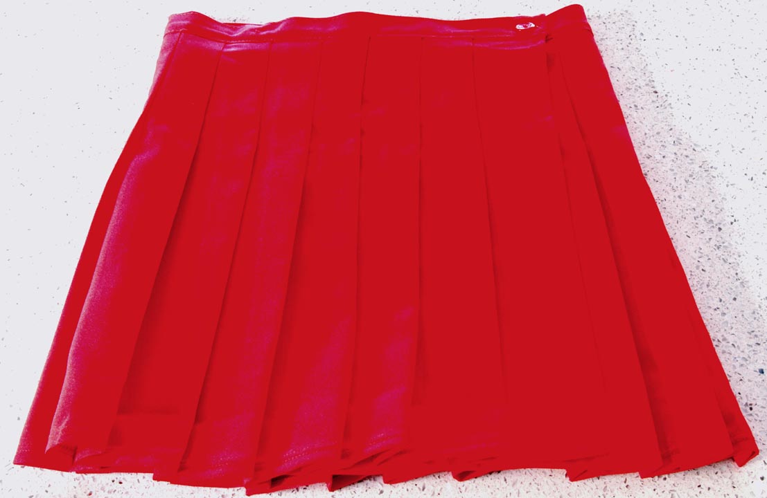 Little Rakits — LITTLE RAKITS PLEATED "WRAP" SKIRT (Large) red