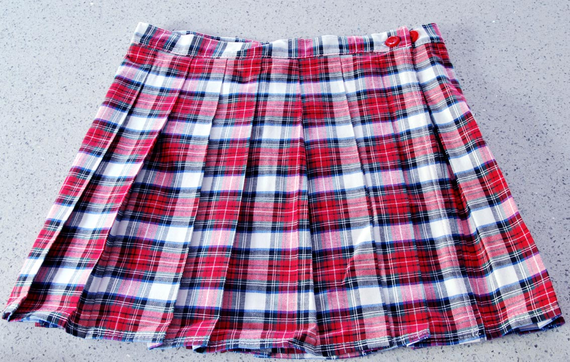 Little Rakits — LITTLE RAKITS PLEATED "WRAP" SKIRT (Large) red plaid