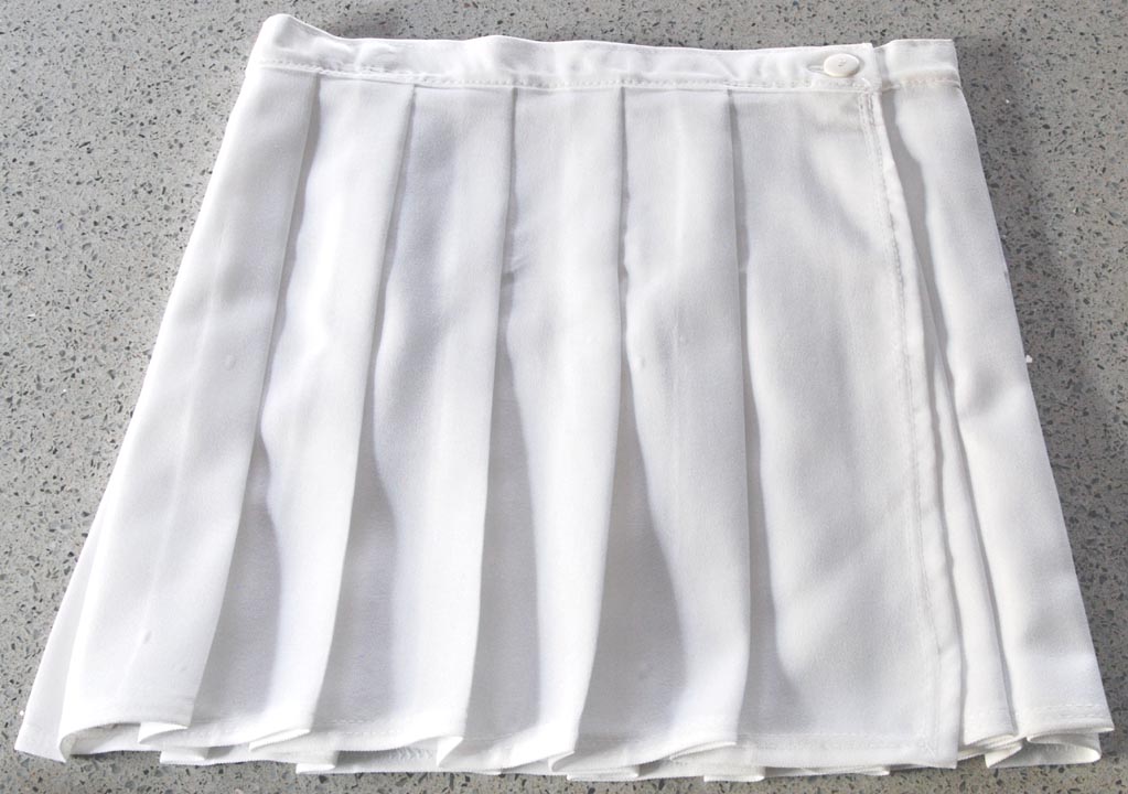 Little Rakits — LITTLE RAKITS PLEATED "WRAP" SKIRT (Med) white