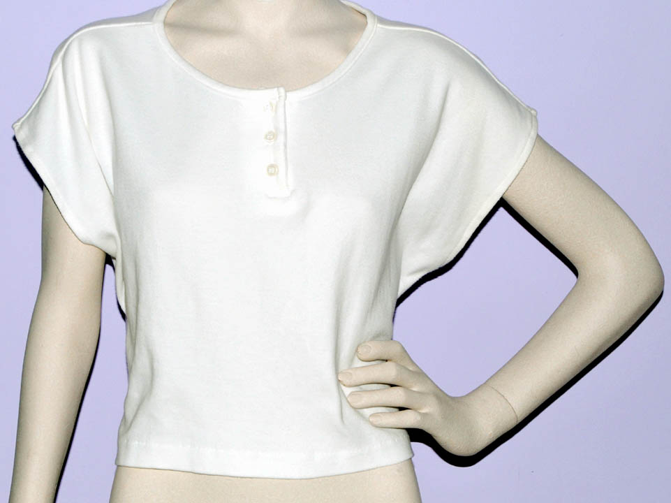 Neswick Court — NESWICK COURT "BOAT-NECK CROP" (SMALL) 100% Cotton
