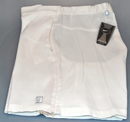 Nike — NIKE MENS 18" DRI-FIT STRETCH TWILL SHORTS [WHITE] (L/38"/XL/39.5")