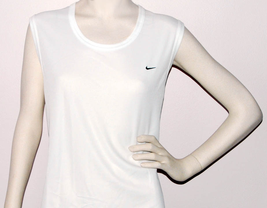 Nike — NIKE DRI-FIT "SLEEVELESS" RIBBED KNIT TEE (X-LARGE)