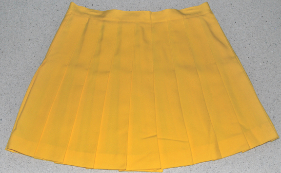 Sporting Look — SPORTING LOOK PLEATED SKIRT (GOLDENROD) knit (SIZE 14, 31" waist)