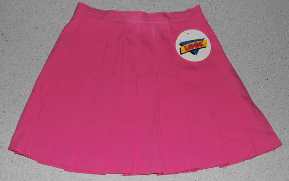 Sporting Look — SPORTING LOOK PLEATED SKIRT (BRIGHT PINK) knit (SIZE 6, 24" waist)