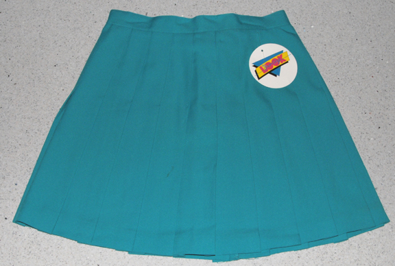 Sporting Look — SPORTING LOOK PLEATED SKIRT (SEA GREEN) knit (SIZE 6, 24" waist)