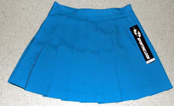 Sporting Look — SPORTING LOOK PLEATED SKIRT (TURQUOISE) knit (SIZE 6, 24" waist)