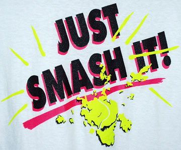 "SMASH IT" COTTON TEE (M)