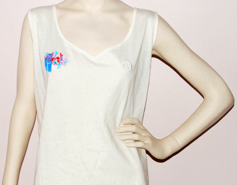 Sergio Tacchini — SERGIO TACCHINI 100% Cotton SLEEVELESS SCOOP-NECK (SIZE 14)