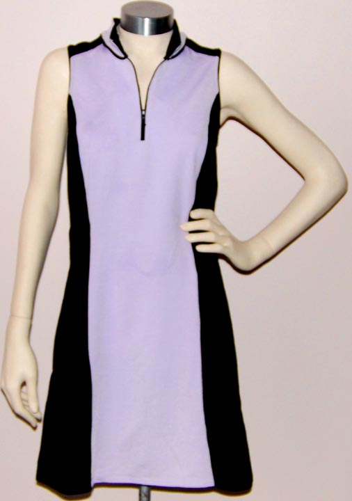Tail — TAIL TECH DRESS (Lavender/Black) (XS, XL) tactel/lycra pique