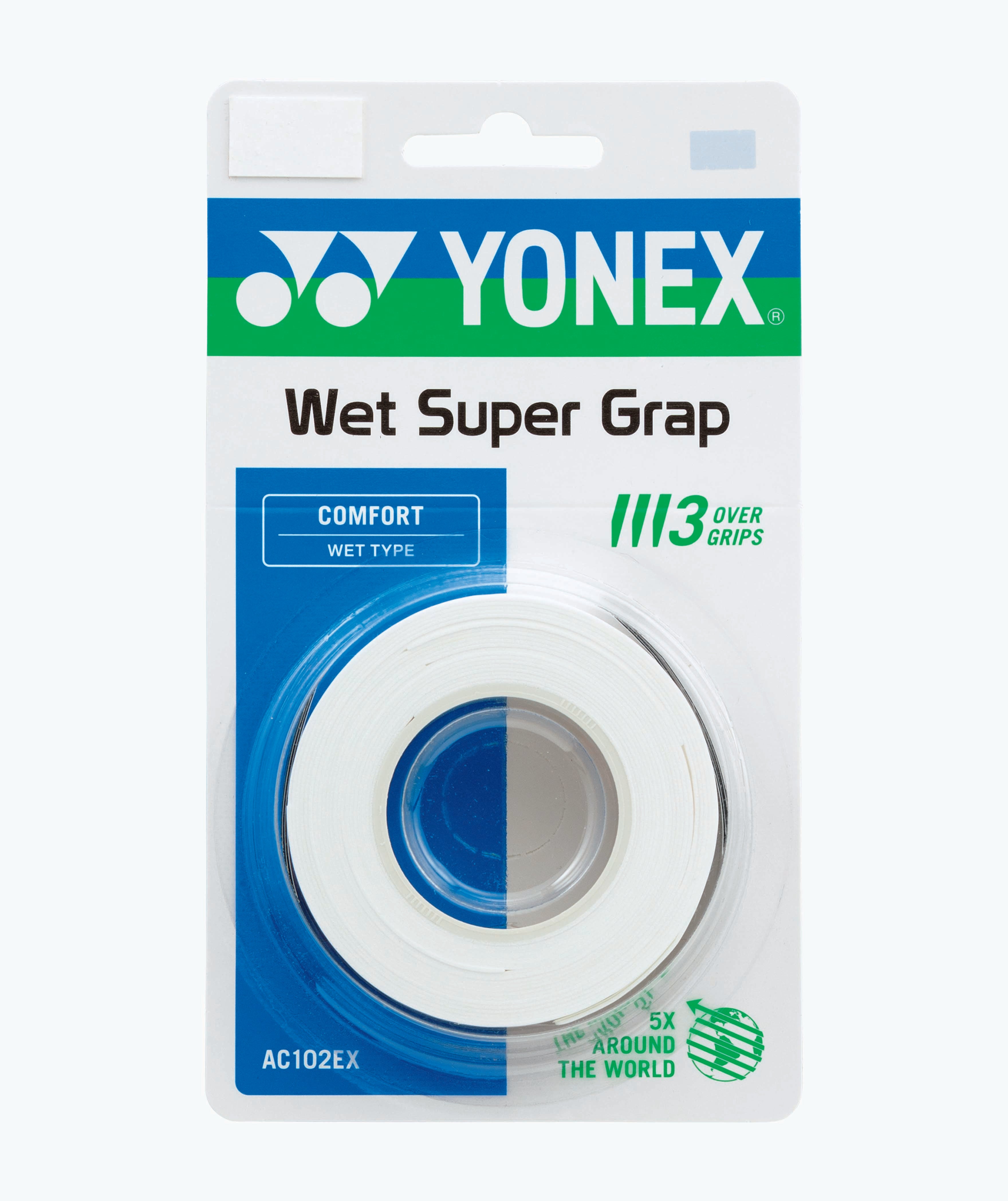 Yonex — YONEX WET SUPER GRAP OVERGRIP 12 Pak - Blk, Wht