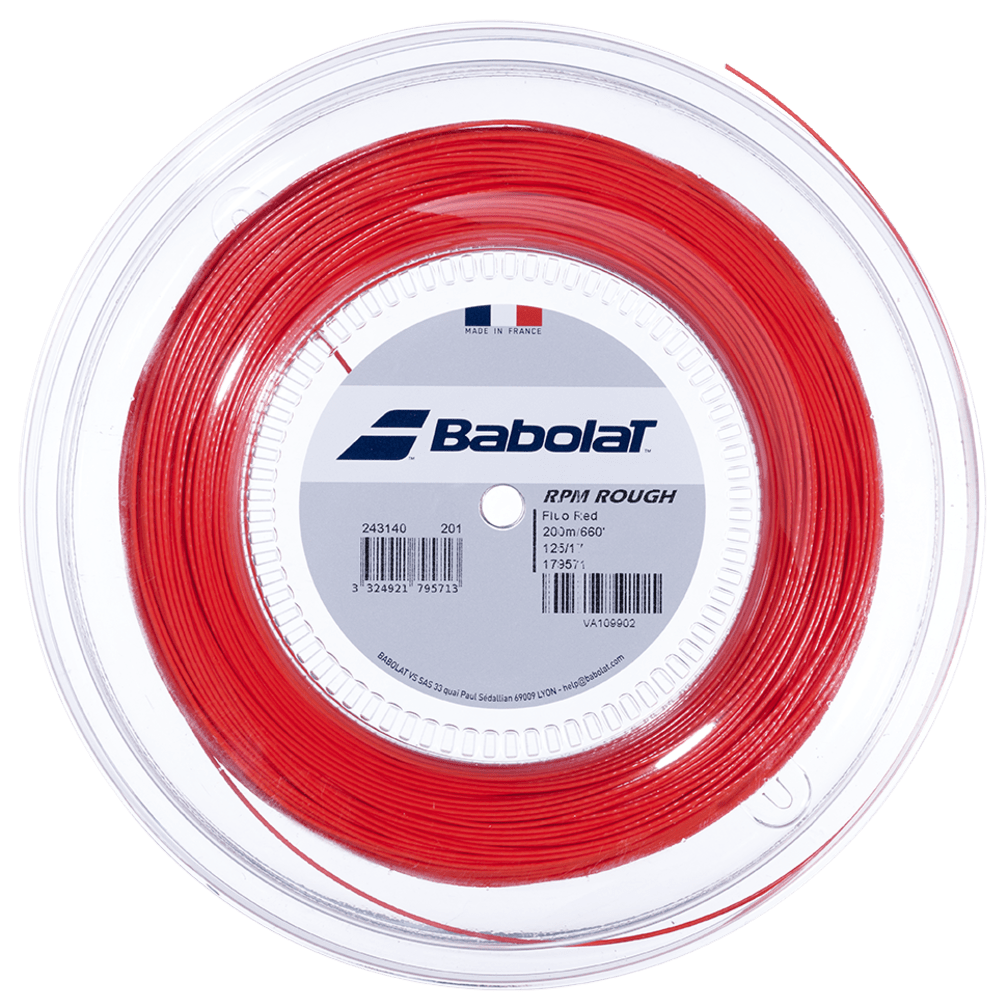 Babolat — BABOLAT RPM ROUGH [POLY] 16g Red,Yel / 17g Gry,Red,Yel