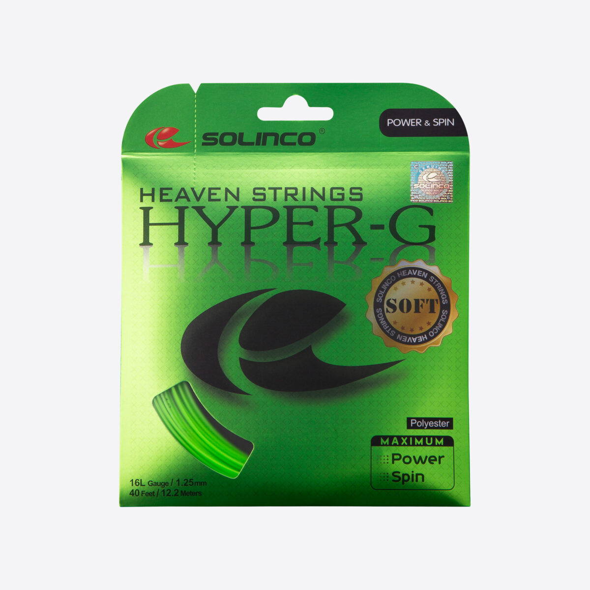 Solinco — SOLINCO HYPER-G SOFT (16,16L,17,18ga) LIME