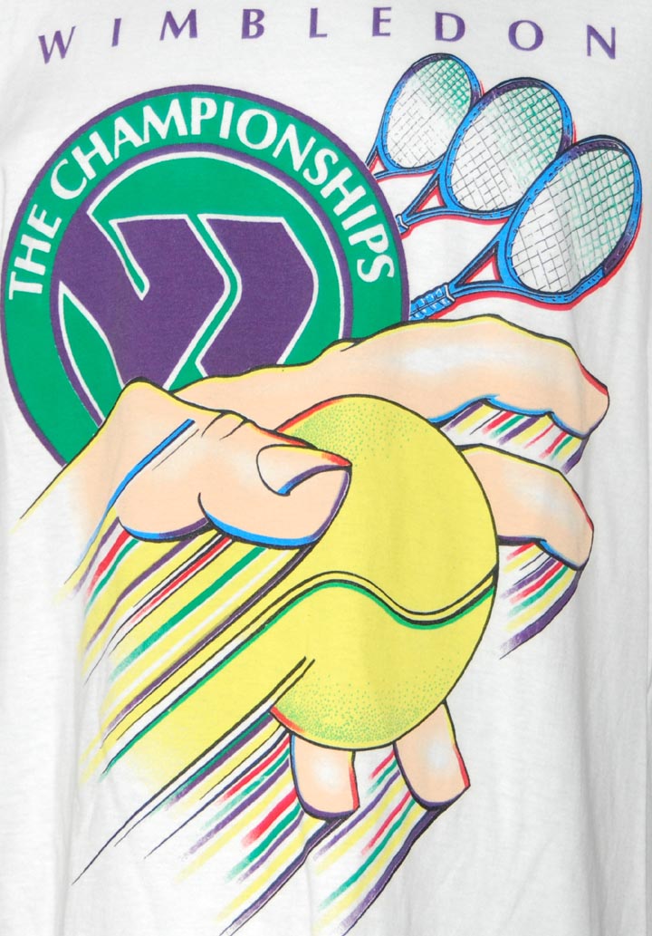 Wimbledon — WIMBLEDON "BALL" Cotton T-Shirt (Large)