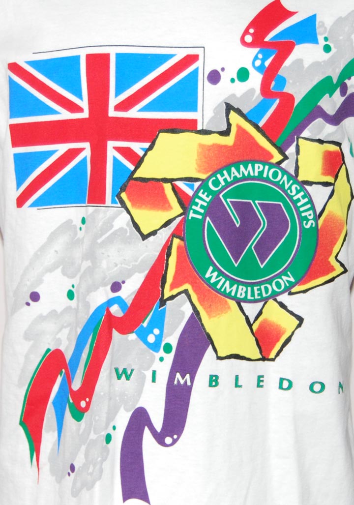 Wimbledon — WIMBLEDON "UNIONJACK" Cotton T-Shirt (Large)