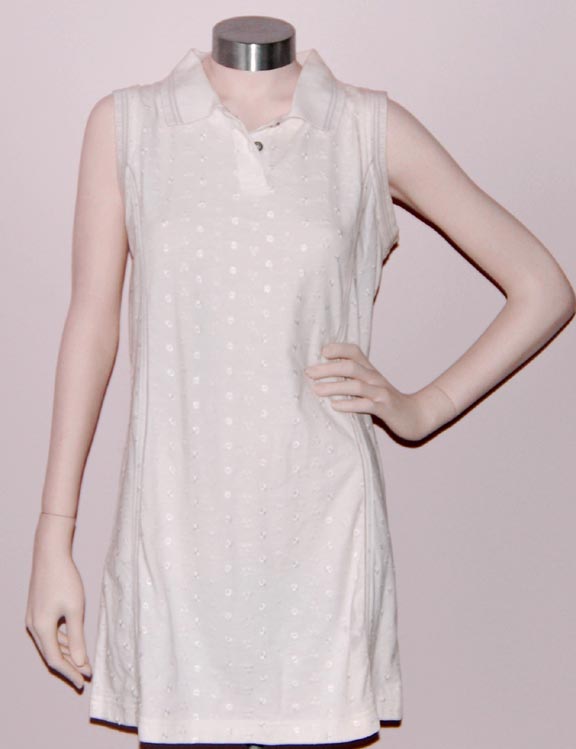 Wilson — WILSON "TEXTURED" DRESS (WHITE) (SMALL) 100% Cotton